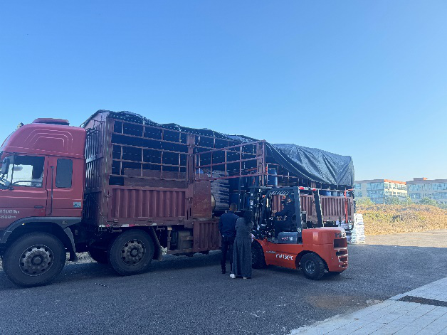 TYMUS'un satın aldığı hammaddeler fabrikaya ulaştı